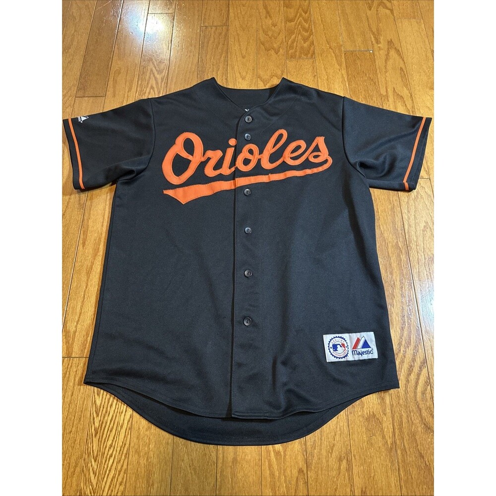 MAJESTIC MIGUEL TEJADA BALTIMORE ORIOLES MLB BASEBALL BLACK JERSEY SIZE M